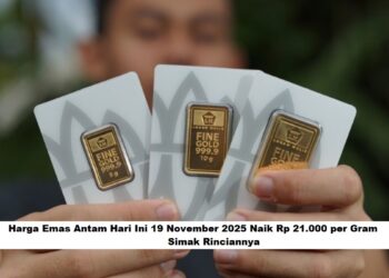 Harga Emas Antam Hari Ini 19 November 2025 Naik Rp 21.000 per Gra: Simak Rinciannya