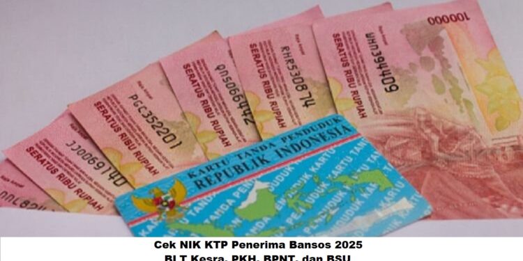 Cek NIK KTP Penerima Bansos 2025: BLT Kesra, PKH, BPNT, dan BSU