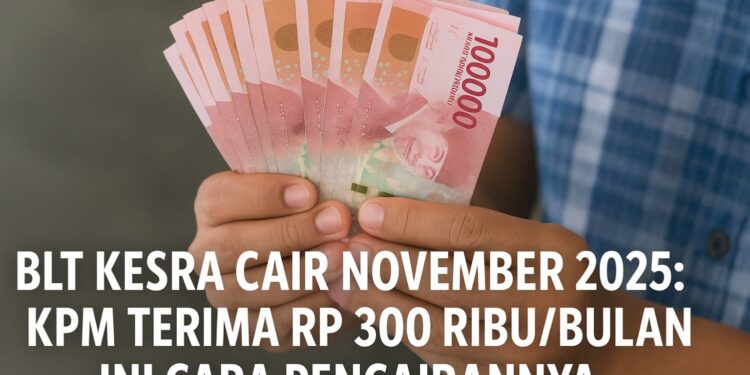 BLT Kesra Cair November 2025: KPM Terima Rp 300 Ribu/Bulan, Ini Cara Pencairannya