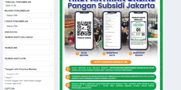 Link Pendaftaran Antrian Pangan KJP Plus November 2025 Terbaru