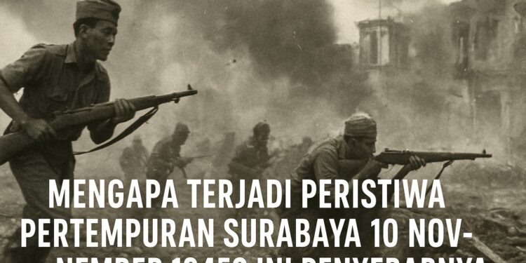 Mengapa Terjadi Peristiwa Pertempuran Surabaya 10 November 1945 Ini Penyebabnya