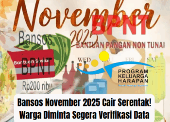 Bansos November 2025 Cair Serentak! Warga Diminta Segera Verifikasi Data