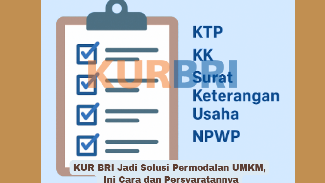 KUR BRI Jadi Solusi Permodalan UMKM, Ini Cara dan Persyaratannya