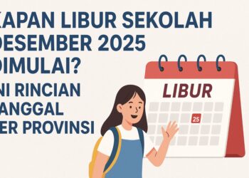 Kapan Libur Sekolah Desember 2025 Dimulai Ini Rincian Tanggal Per Provinsi