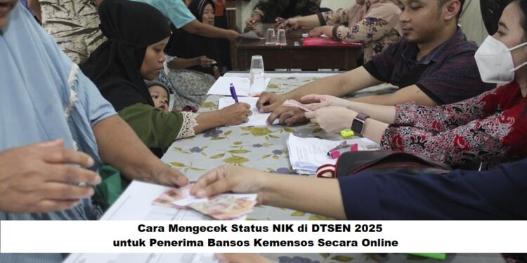 Cara Mengecek Status NIK di DTSEN 2025 untuk Penerima Bansos Kemensos Secara Online