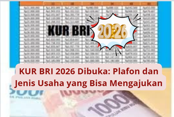 KUR BRI 2026 Dibuka: Plafon dan Jenis Usaha yang Bisa Mengajukan