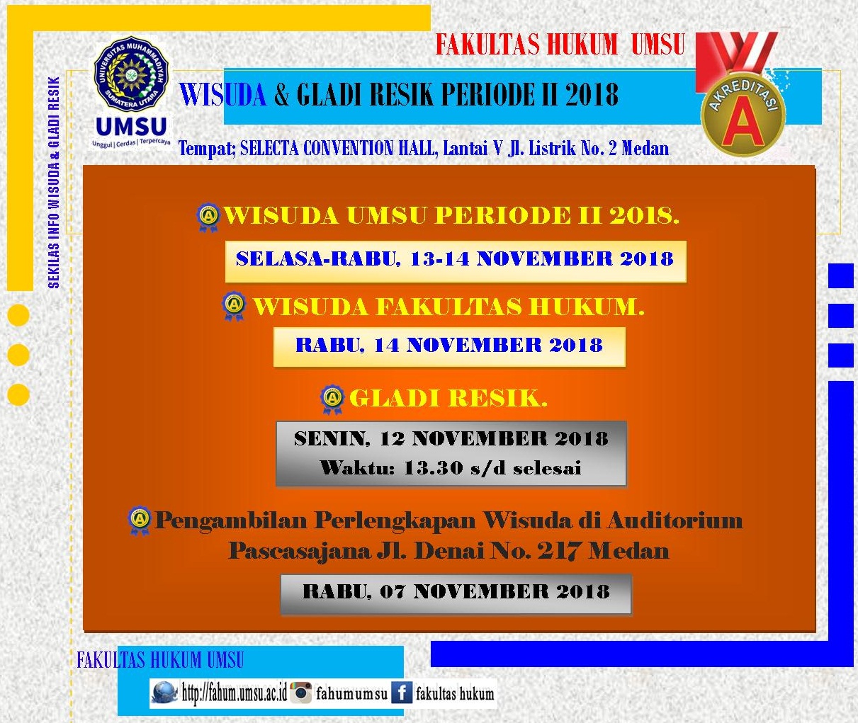 WISUDA UMSU PERIODE II TAHUN 2018