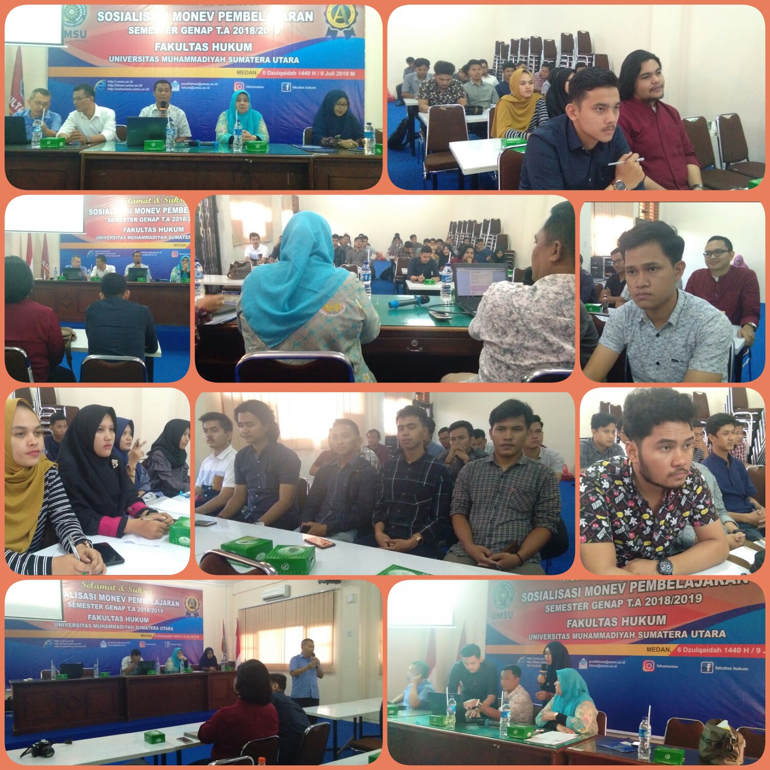 SOSIALISASI MONEV PEMBELAJARAN SEMESTER GENAP T.A 2018-2019 FAKULTAS HUKUM UMSU
