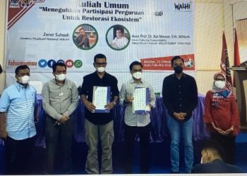 Fakultas Hukum UMSU dan WALHI Gelar Kuliah Umum “Meneguhkan Partisipasi Perguruan Tinggi untuk Restorasi Ekosistem”