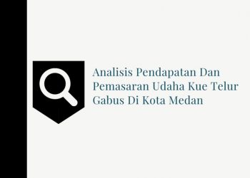 ANALISIS PENDAPATAN DAN PEMASARAN USAHA  KUE TELUR GABUS DI KOTA MEDAN