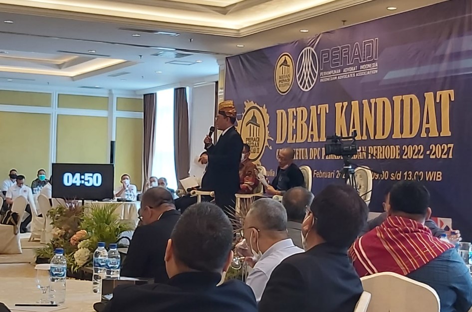 Suasana Debat Kandidat Calon Ketua PERADI Medan