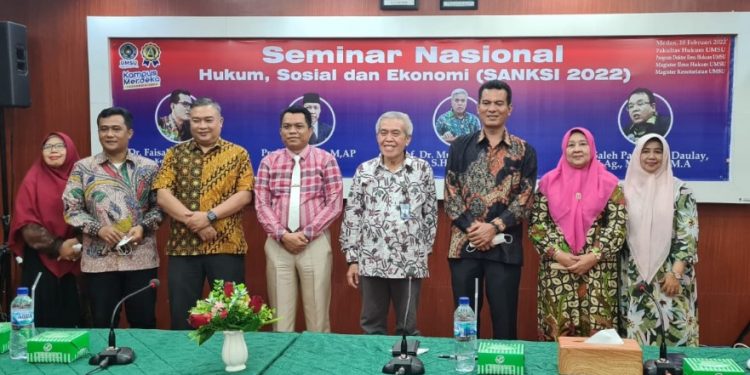 Dekan Fakultas Hukum UMSU Jadi Keynote Speech SANKSI