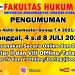 Pelaksanaan Ujian Akhir Semester (UAS) Genap T.A 2021/2022
