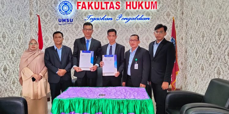 Perkuat Kerjasama Antar Fakultas di UMSU, Fakultas Hukum Dan Fakultas Ilmu Komputer & Teknologi Informasi Jalin Kerjasama