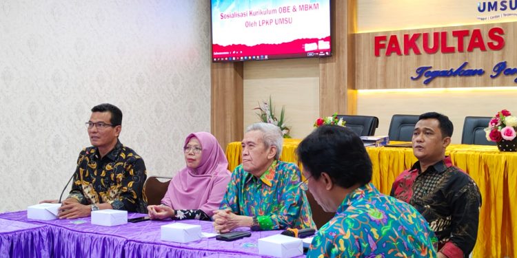 LPKP UMSU Laksanakan Sosialisasi di Fakultas Hukum UMSU Terkait Kurikulum OBE & MBKM