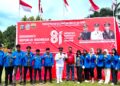 204 Mahasiswa KKN Fakultas Hukum Ikuti Upacara Kemerdekaan RI ke-81