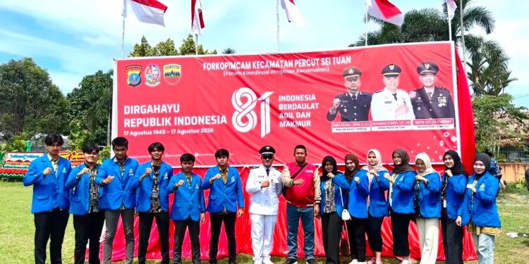 204 Mahasiswa KKN Fakultas Hukum Ikuti Upacara Kemerdekaan RI ke-81