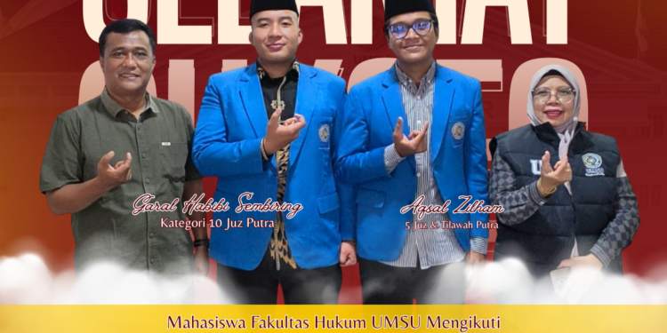 Mahasiswa Fakultas Hukum Mengikuti MTQ Nasional XXXI tahun 2026